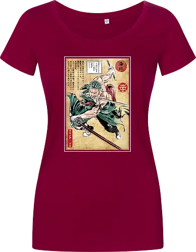 Pirate hunter woodblock