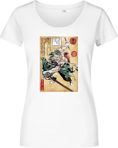 Pirate hunter woodblock