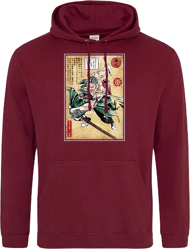 Pirate hunter woodblock