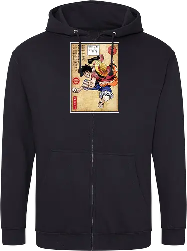 Straw hat captain woodblock