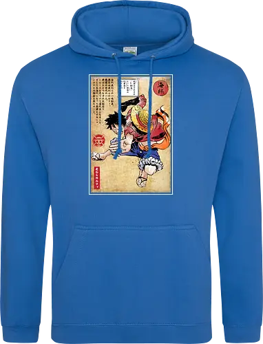 Straw hat captain woodblock