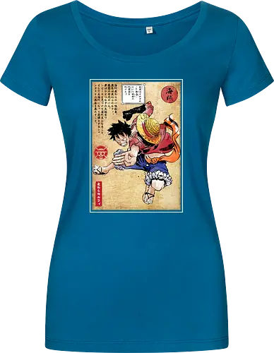 Straw hat captain woodblock