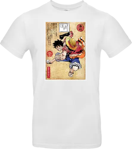 Straw hat captain woodblock