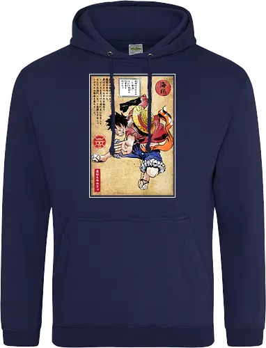 Straw hat captain woodblock