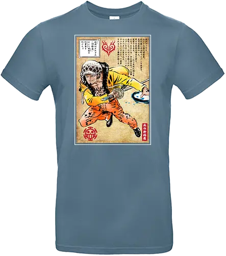 Surgeon of death woodblock - anime, manga, Trafalgar - Standard T-Shirt