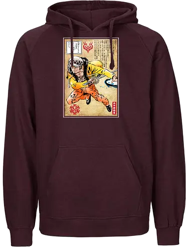 Surgeon of death woodblock - anime, manga, Trafalgar - Fairtrade Hoodie