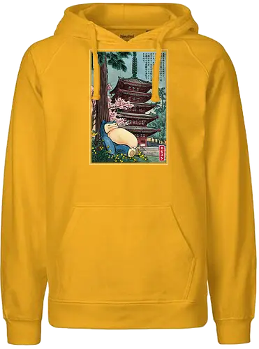 Taking a nap in Japan - nap, sleep, relax, pocket - Fairtrade Hoodie
