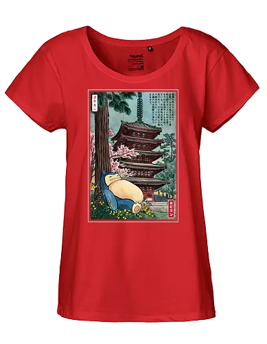 Taking a nap in Japan - nap, sleep, relax, pocket - Fairtrade Girl Shirt