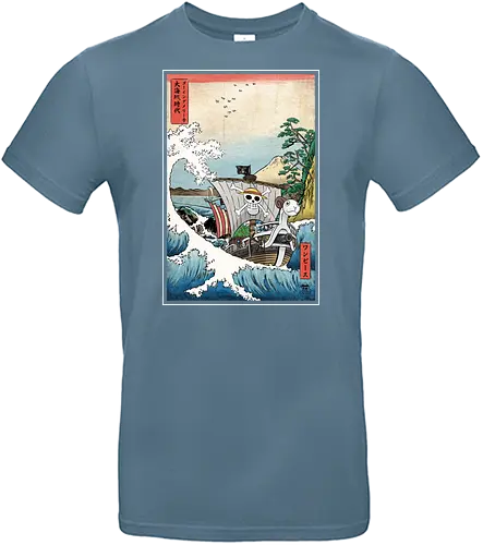 Going merry in Japan - anime, manga, luffy, straw hat pirates - Standard T-Shirt