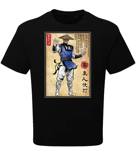 Thunder god woodblock