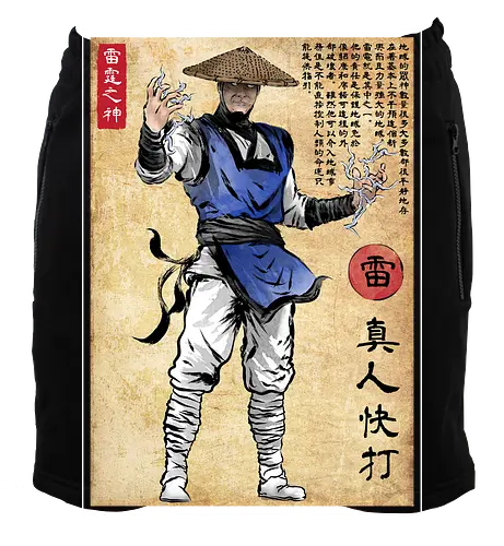 Thunder god woodblock