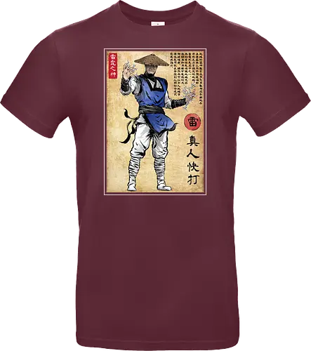Thunder god woodblock
