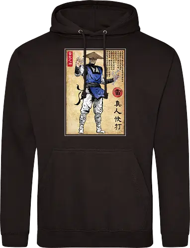 Thunder god woodblock