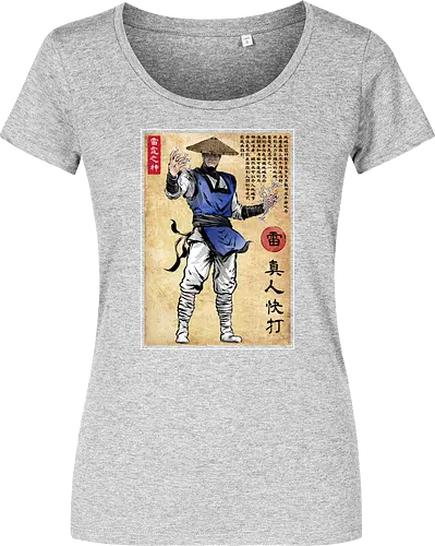 Thunder god woodblock