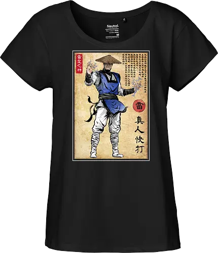 Thunder god woodblock