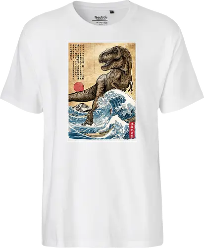 T-Rex in Japan woodblock