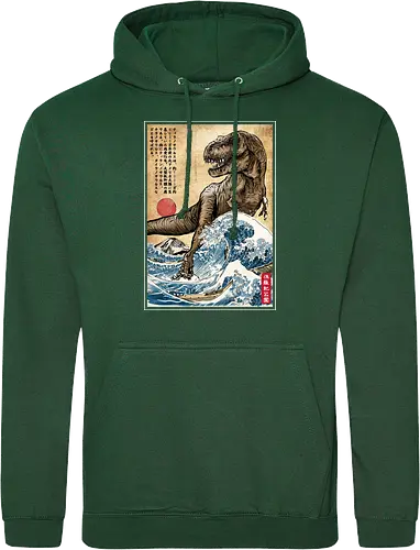 T-Rex in Japan woodblock