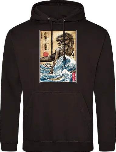 T-Rex in Japan woodblock