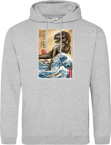 T-Rex in Japan woodblock