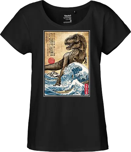 T-Rex in Japan woodblock