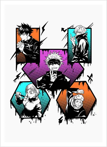 Jujutsu Sorcerers Graffiti