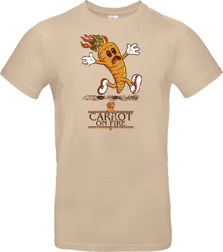 Carrot on fire.