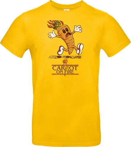 Carrot on fire.