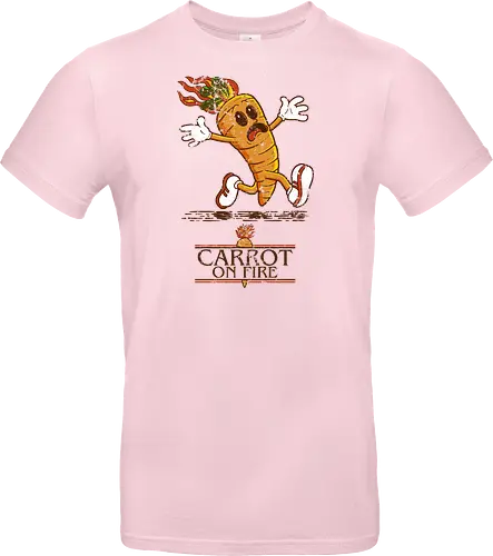 Carrot on fire.