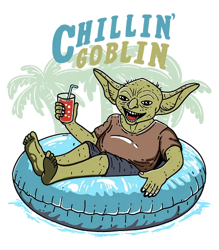 Chillin' Goblin - summer, urlaub, goblin, holiday