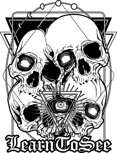 Lrn to See - Skull, Eye, Goth