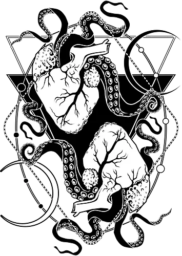 Monster Hearts - Goth, Kraken