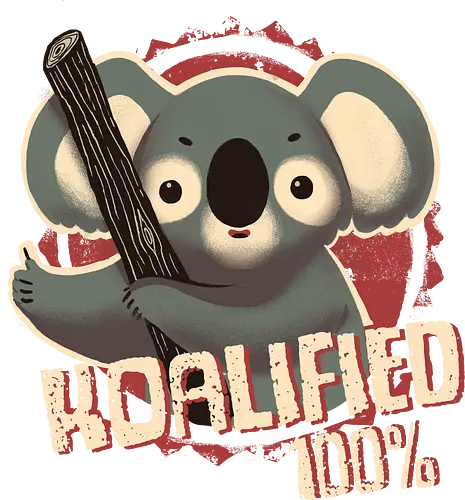 100% Koalified - koala, quality, qualified, cute, sl