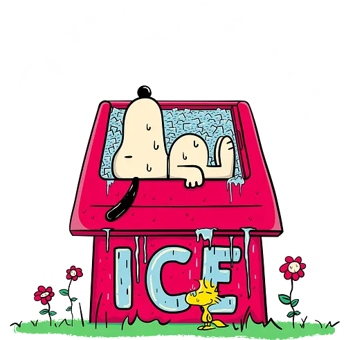 So it begins - summer, sommer, ice, eis, dog, hot, heiß