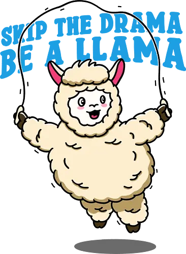 Drama Llama - drama, llama, chill, cute