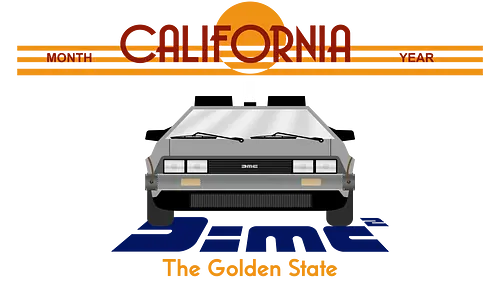 Back to the Golden State - california, bttf, future, delorn