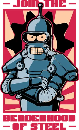 Future brotherhood robot - Leela, Fry, Bender