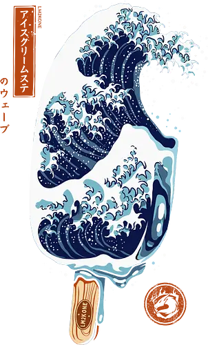 Great Wave Ice Cream - Kanagawa, Delicious, Cold, Japan