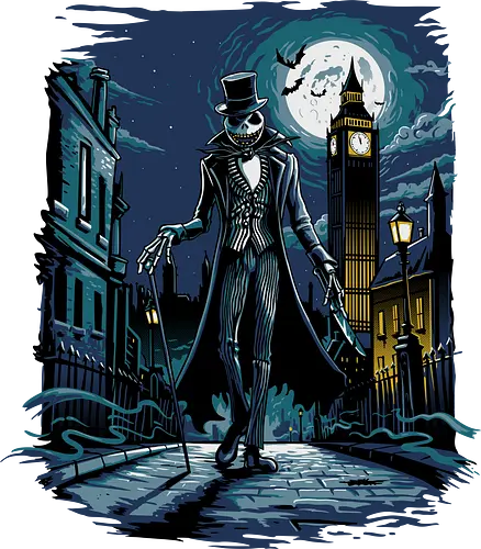 Jack the Ripper - jack, skeleton, christmas, nightmare, horror