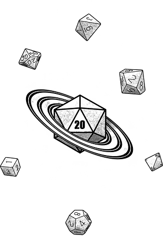 RPG - Dice Galaxy - Game, Roll, Star