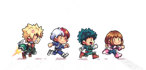 The Heroes - anime, manga, hero, academia, abbey, road