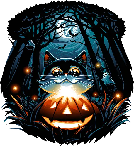 Halloween Mystery - halloween, cat, katze, mystery, jack-o-lantern