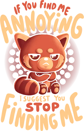 Stop Finding Me - Red Panda, Cute, Mad, Annoying