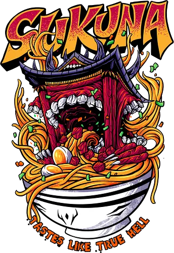 Sukuna Ramen - jujutsu, ramen, demon, oni