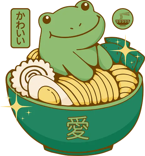 Ramen Frog - ramen, frosch, frog