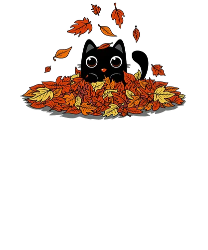 Kitty Leaves - leaf, leaves, herbst, kitten, cat, fall, autumn, colorful. pets, animals, lf