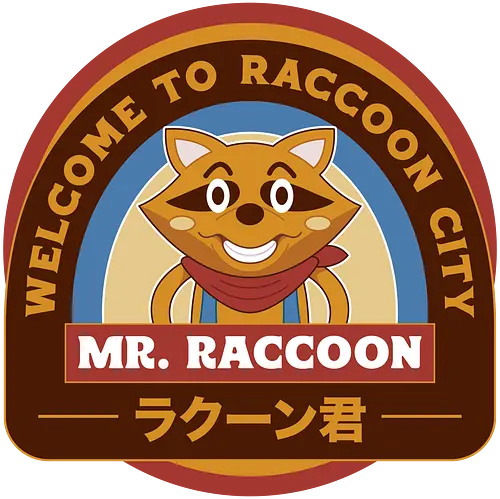 Mr Raccoon City Emblem - Horror, jill valentine, leon s kennedy, jill sandwich, biohazard, raccoon city, albert wesker, chris redfield, mr raccoon, re2, Horror 2, Horror 3 nemesis, Horror 4, Horror village