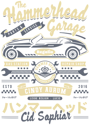 Hammerhd Regalia Garage - Final, cid sophiar, garage, regalia, cindy aurum, gladious, prompto, ffxv, noctis lucis caelum, Kweh, hammerhd, hammer hd, Final xv, Final 15, Final xiv Hammerhd Regalia Garage - Final, cid sophiar, garage, regalia, cindy aurum, gladious, prompto, ffxv, noctis lucis caelum, Kweh, hammerhd, hammer hd, Final xv, Final 15, Final xiv