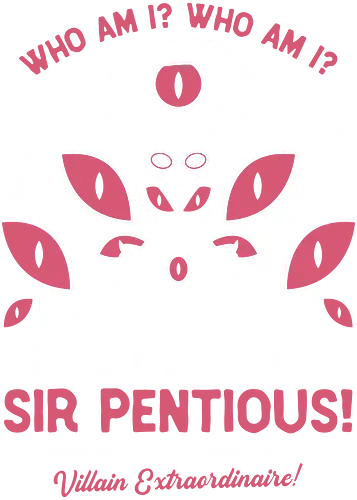 The Great Sir Pentious Emblem - Demon, niffty, alastor, charlie, vaggie, husk, demon, vox, cartoon, cherri bomb, lucifer, helluva boss, angels, hell, sir pentious, 