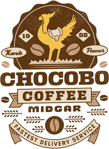 Kweh Coffee Vintage - Cloud, gysahl greens, Kupo, Kweh, avalanche, midgar, ff14, Villain, video game, Final 7, Final vii rebirth, Gaming lockhart, Final xvi, Final xiv, fat Kweh