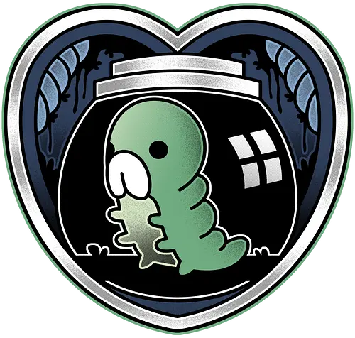 Grub Love Emblem - Bug Knight, hallownest, grub, the knight, hollow, knight, hornet, bug, bugs, indie game, shade, gamer, gaming, video games, pale king